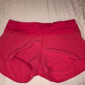 Bright Pink Lululemon Shorts